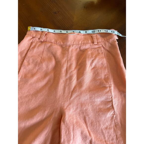 Vintage 90’s MixIt Light Orange 2pc. Dress Shorts & Sleeveless Top Size 10 - Picture 9 of 10
